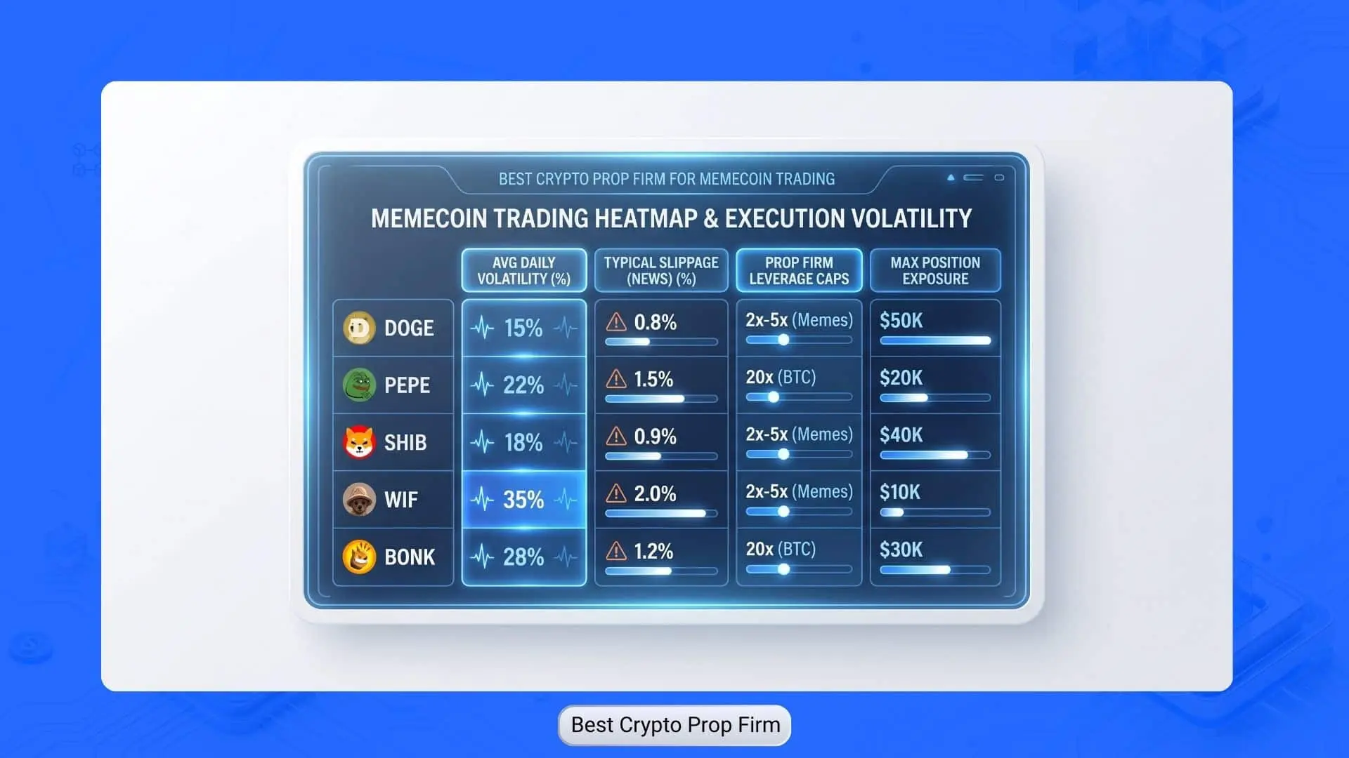 Memecoin trading crypto prop firm