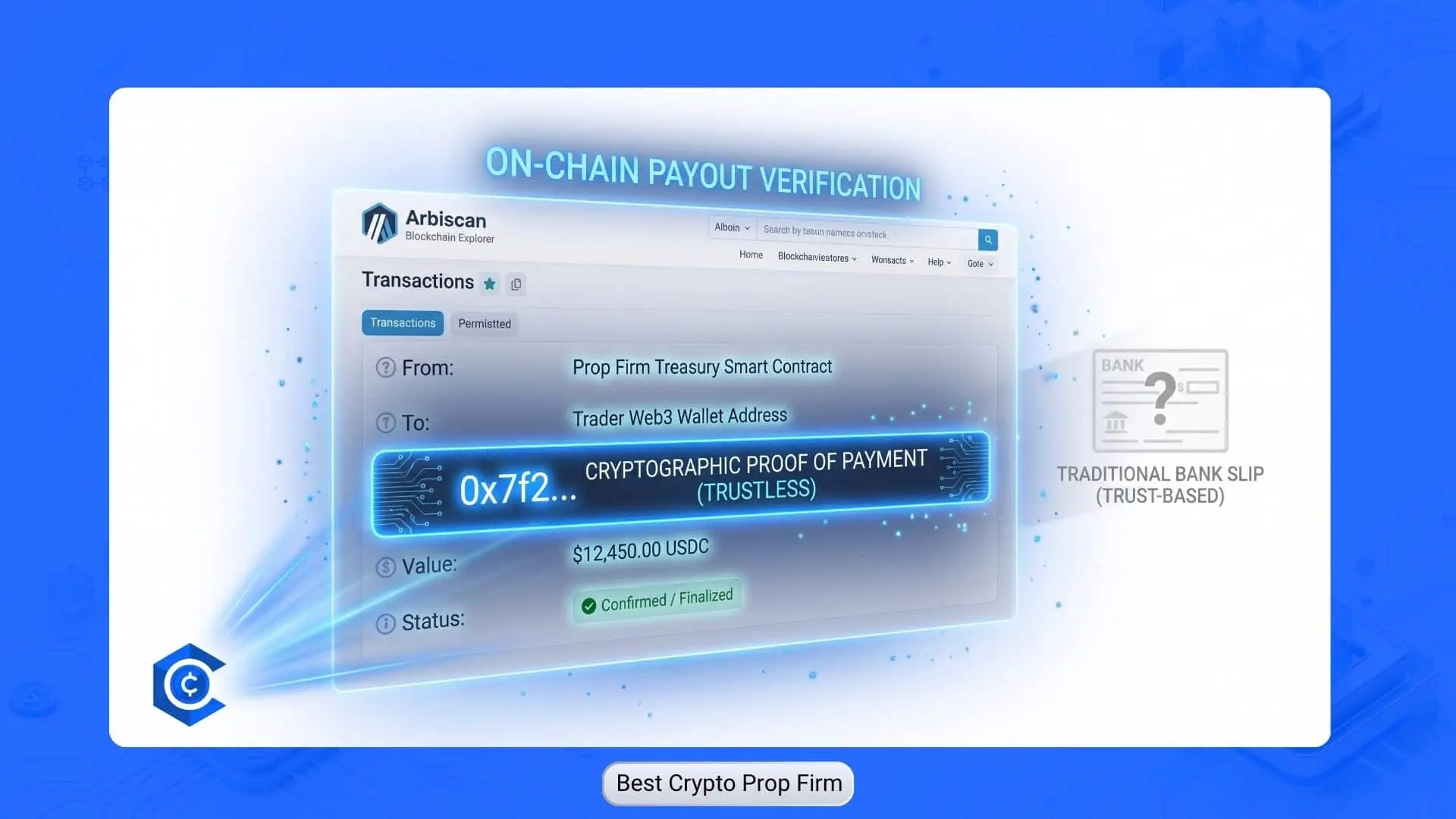 on chain payout verification